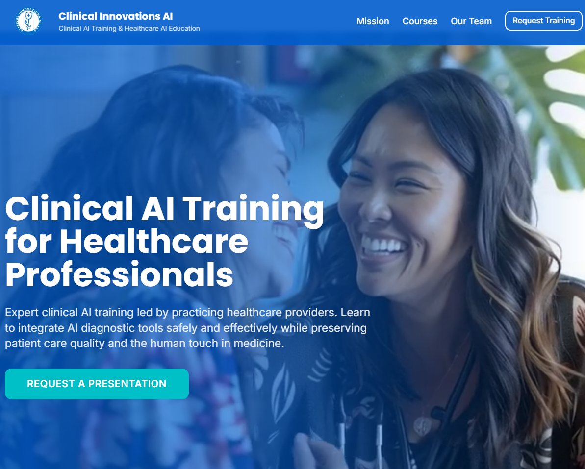 Clinical AI Training for Healthcare Professionals | Clinical Innovations AI